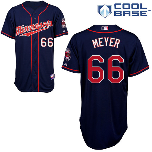Alex Meyer #66 Youth Baseball Jersey-Minnesota Twins Authentic 2014 ALL Star Alternate Navy Cool Base MLB Jersey